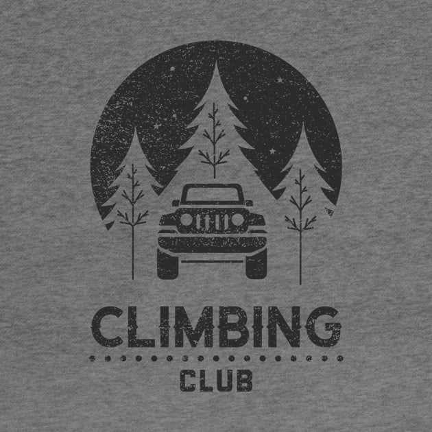 climbing club jeep by teesplees